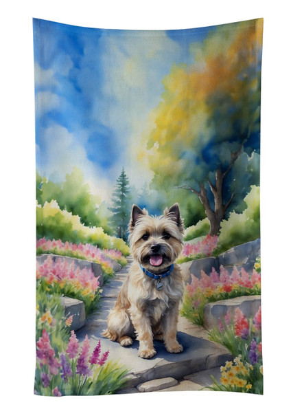Cairn Terrier Spring Path Kitchen Towel Dish Cloths DAC6589 product image at NuMercy