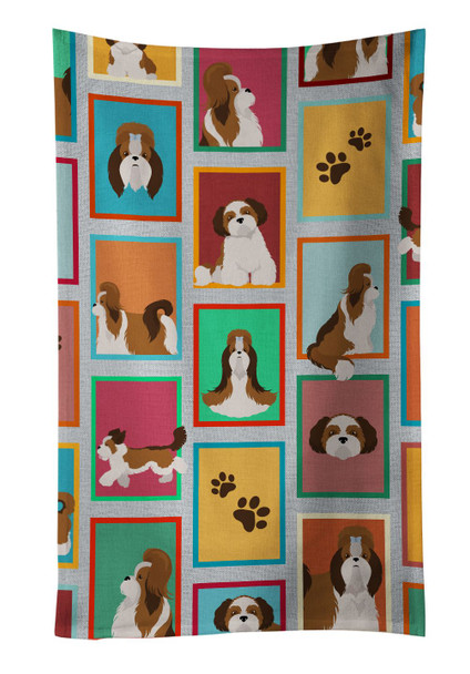 Lots of Shih Tzu Kitchen Towel Dish Cloths product image at NuMercy