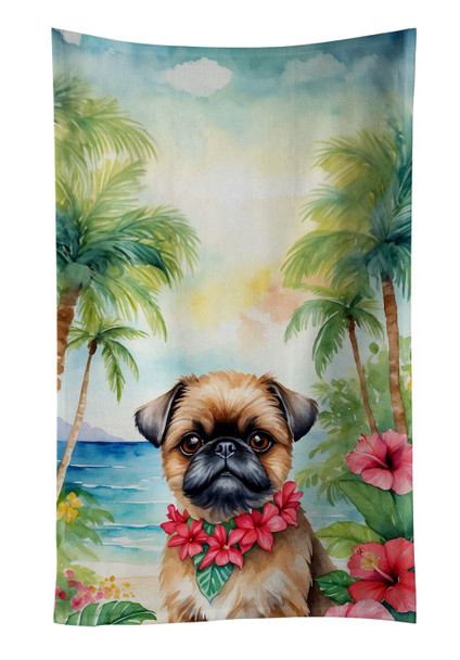Brussels Griffon Luau Kitchen Towel Dish Cloths DAC6392 product image at NuMercy