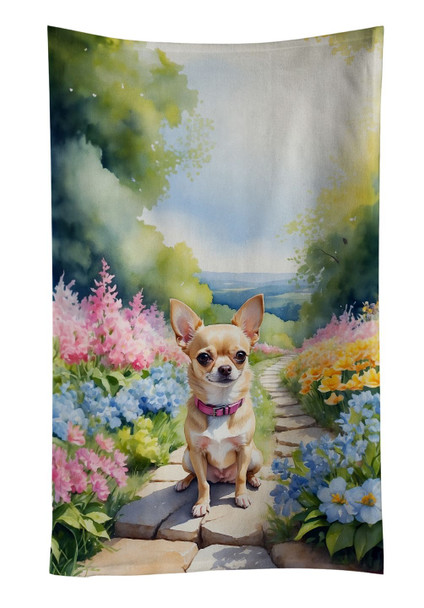 Chihuahua Spring Path Kitchen Towel Dish Cloths DAC6596 product image at NuMercy