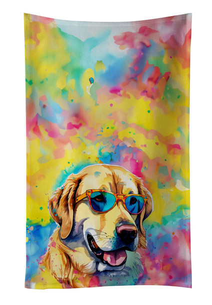 Yellow Labrador Hippie Dawg Kitchen Towel Dish Cloths DAC2529 product image at NuMercy