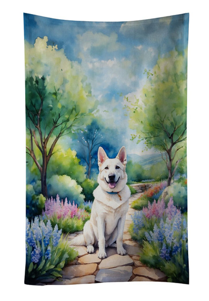 German Shepherd Spring Path Kitchen Towel Dish Cloths DAC6632 product image at NuMercy