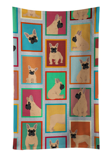 Lots of Fawn French Bulldog Kitchen Towel Dish Cloths product image at NuMercy
