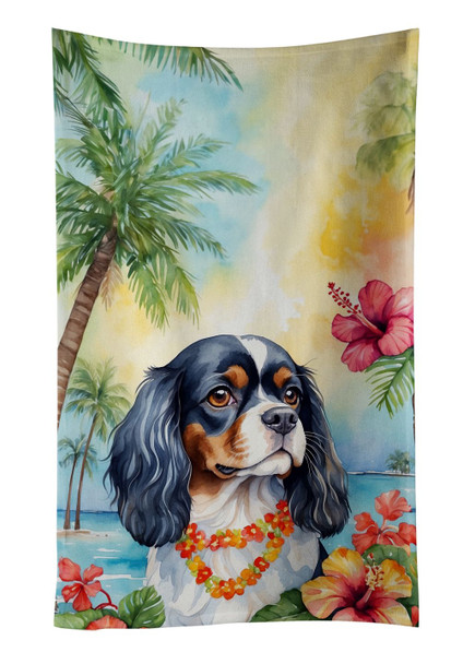 Cavalier Spaniel Luau Kitchen Towel Dish Cloths DAC6400 product image at NuMercy