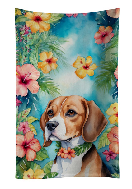 Beagle Luau Kitchen Towel Dish Cloths DAC6363 product image at NuMercy