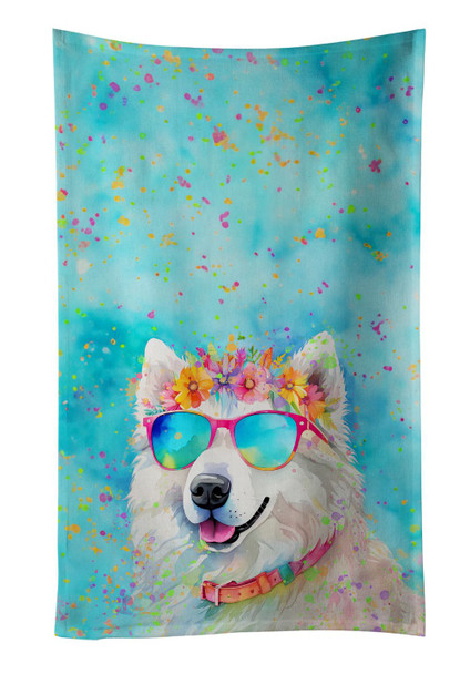 Samoyed Hippie Dawg Kitchen Towel Dish Cloths DAC2548 product image at NuMercy
