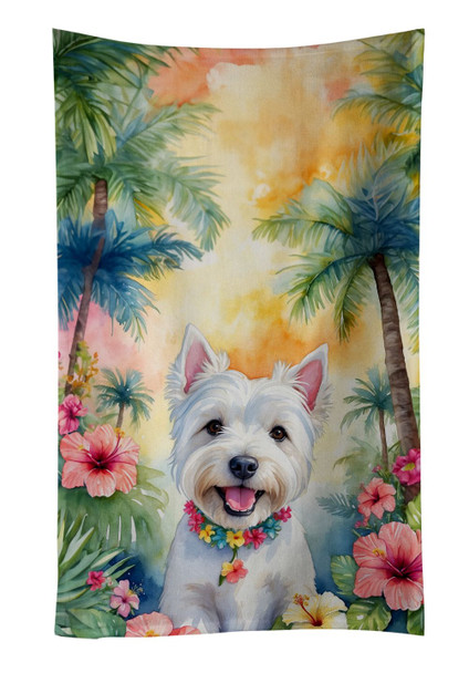 Westie Luau Kitchen Towel Dish Cloths DAC6535 product image at NuMercy