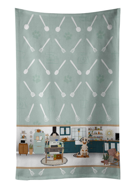 Cream Dapple Dachshund in the Kitchen Kitchen Towel Dish Cloths product image at NuMercy