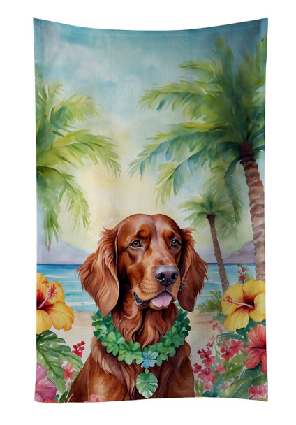 Irish Setter Luau Kitchen Towel Dish Cloths product image at NuMercy