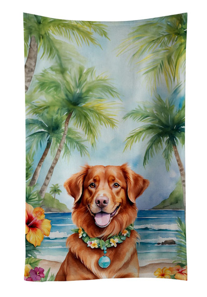 Nova Scotia Duck Tolling Retriever Luau Kitchen Towel Dish Cloths product image at NuMercy