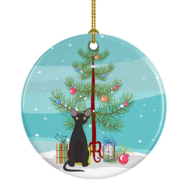 Devon Rex Cat Christmas Ceramic Ornament CK4764 product image at NuMercy