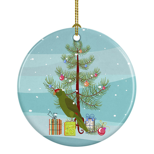 Amazon Parrot Merry Christmas Ceramic Ornament product image at NuMercy