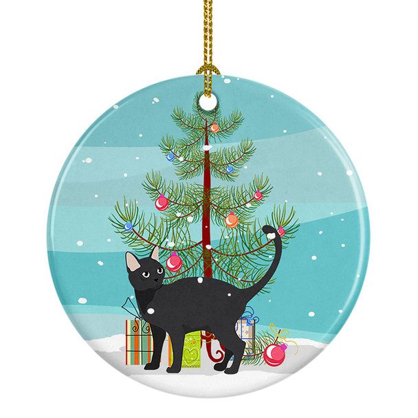 Malayan Cat Christmas Ceramic Ornament CK4651 product image at NuMercy