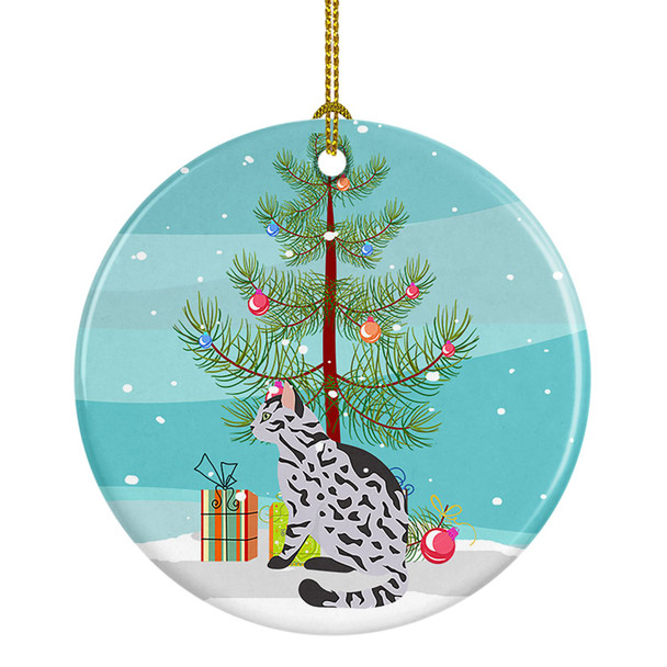 Serengeti Cat Christmas Ceramic Ornament CK4791 product image at NuMercy