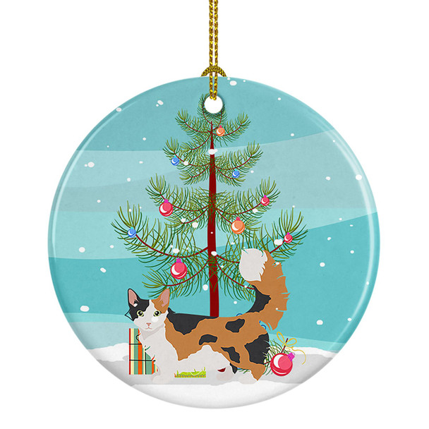 Skookum Cat Christmas Ceramic Ornament CK4717 product image at NuMercy