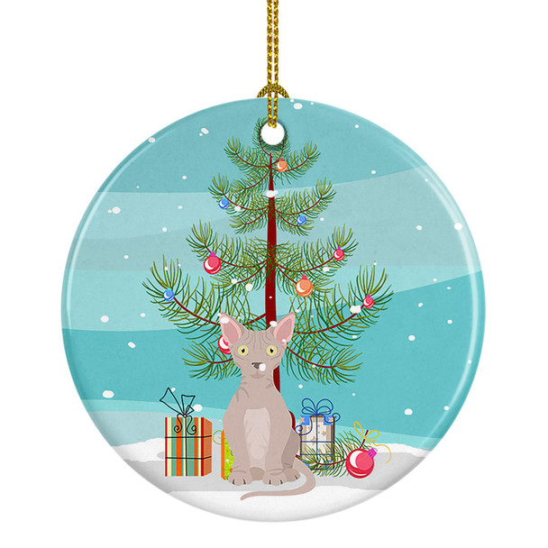 Minskin Cat Christmas Ceramic Ornament CK4776 product image at NuMercy