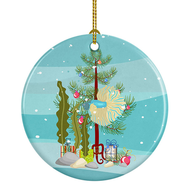 Elephant Ear Betta Merry Christmas Ceramic Ornament product image at NuMercy