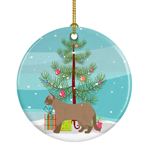 European Burmese Cat Christmas Ceramic Ornament CK4616 product image at NuMercy