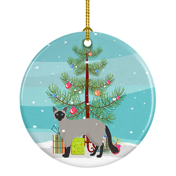 Balinese Cat Christmas Ceramic Ornament CK4564 product image at NuMercy