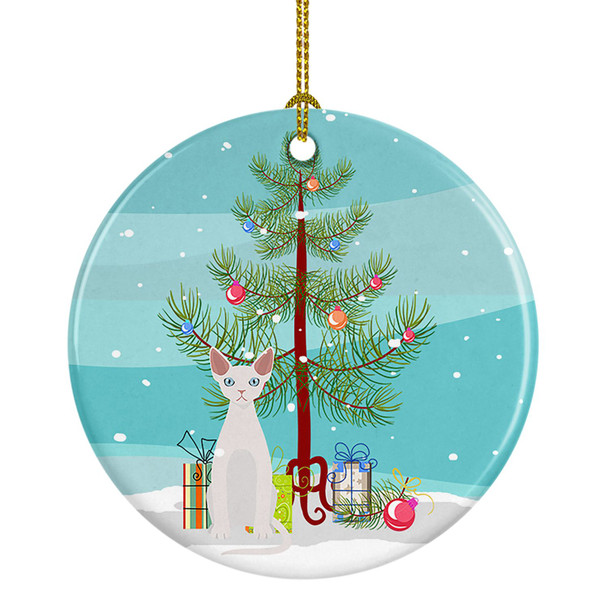 Devon Rex Cat Christmas Ceramic Ornament CK4763 product image at NuMercy
