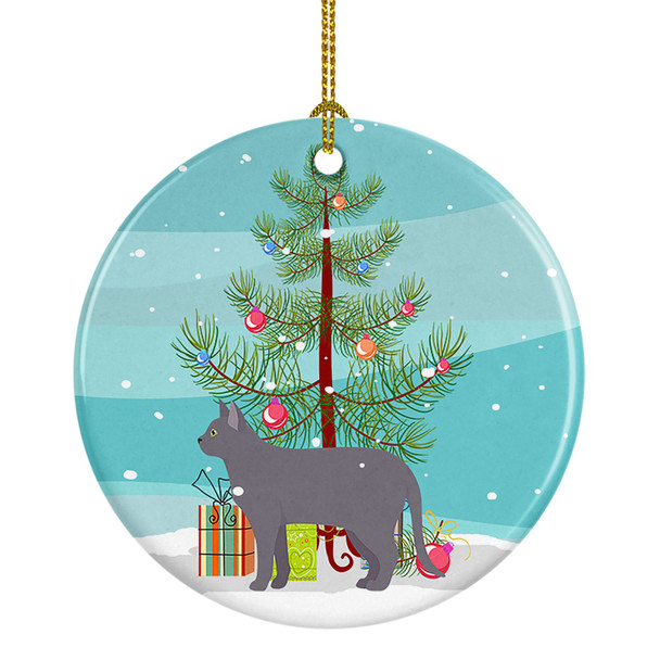 Korat Cat Christmas Ceramic Ornament CK4637 product image at NuMercy