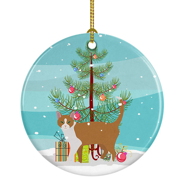 Brazilian Shorthair Cat Christmas Ceramic Ornament CK4571 product image at NuMercy