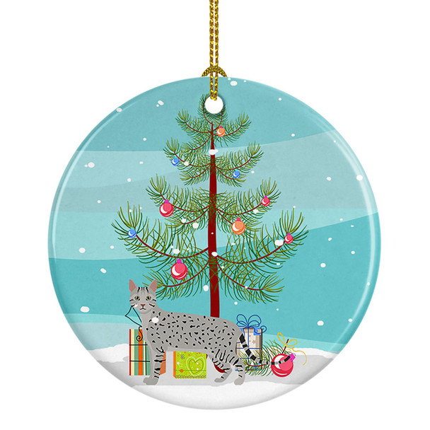 Egyptian Mau Cat Christmas Ceramic Ornament CK4614 product image at NuMercy