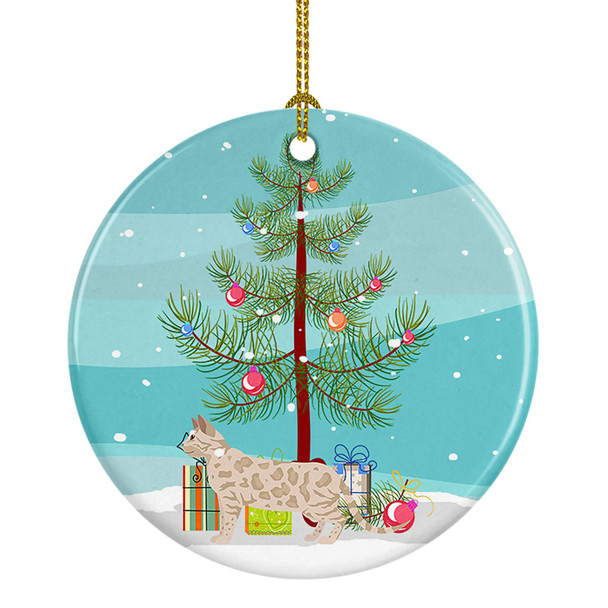 Bengal Cat Christmas Ceramic Ornament CK4568 product image at NuMercy
