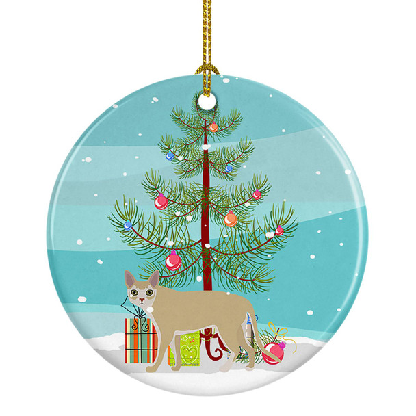 Singapura Cat Christmas Ceramic Ornament CK4716 product image at NuMercy
