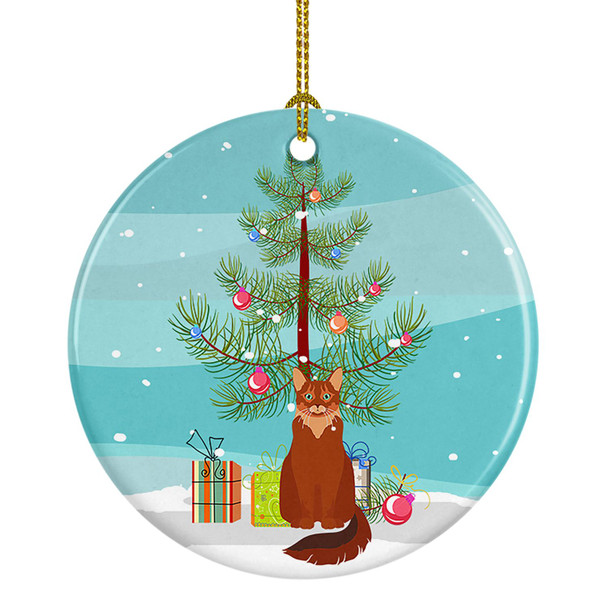 Somali Cat Christmas Ceramic Ornament CK4799 product image at NuMercy