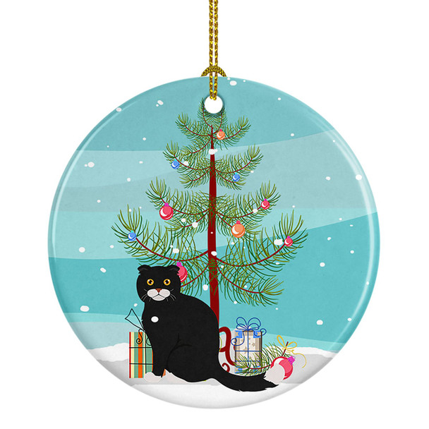 Foldex Exotic Fold Cat Christmas Ceramic Ornament CK4769 product image at NuMercy