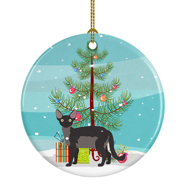Devon Rex Cat Christmas Ceramic Ornament CK4601 product image at NuMercy