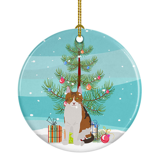 Aegean Cat Christmas Ceramic Ornament CK4740 product image at NuMercy
