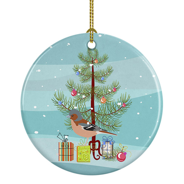 Finch Merry Christmas Ceramic Ornament product image at NuMercy