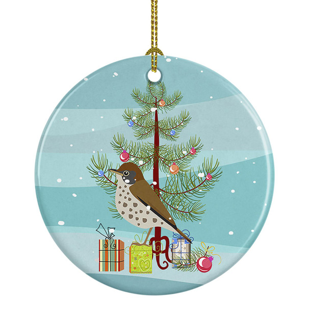 Thrush Merry Christmas Ceramic Ornament product image at NuMercy