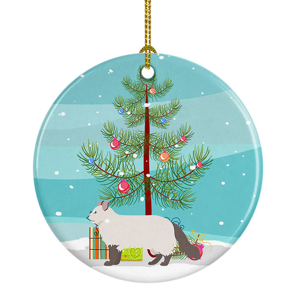 American Curl Cat Christmas Ceramic Ornament CK4553 product image at NuMercy