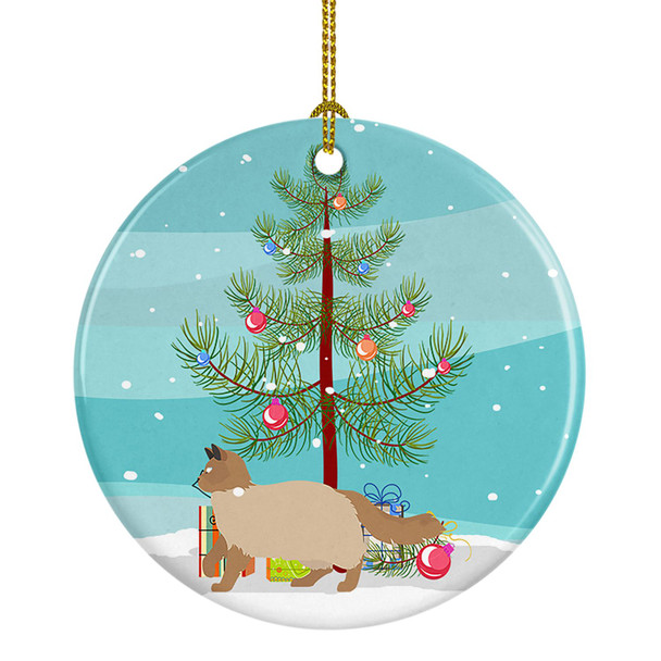 Ragdoll Cat Christmas Ceramic Ornament CK4693 product image at NuMercy