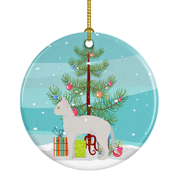 German Rex Cat Christmas Ceramic Ornament CK4628 product image at NuMercy