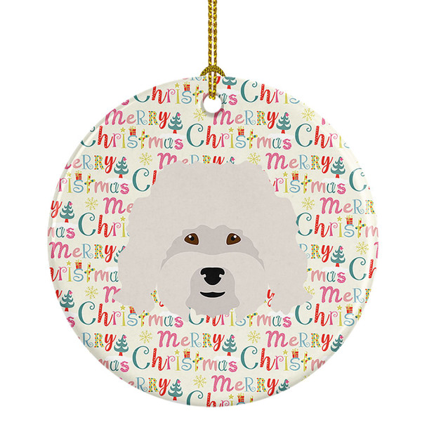 Bolognese Merry Christmas Ceramic Ornament WDK1489 product image at NuMercy