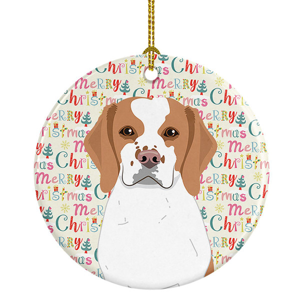 Beagle Red and White Red Ticked #1 Christmas Ceramic Ornament product image at NuMercy
