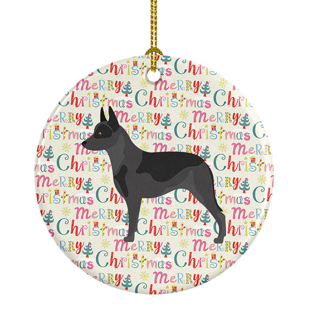 Australian Cattle Dog Merry Christmas Ceramic Ornament product image at NuMercy