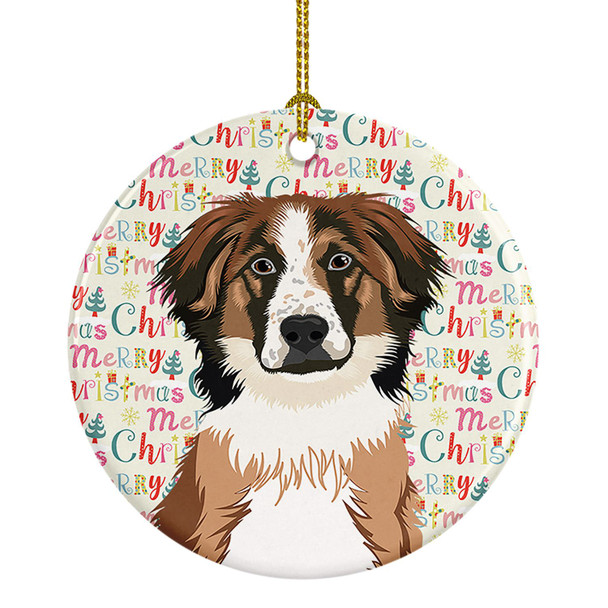 Australian Shepherd Red Tricolor #1 Christmas Ceramic Ornament product image at NuMercy