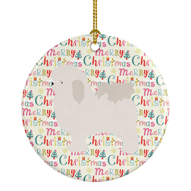 Bolognese Merry Christmas Ceramic Ornament WDK2026 product image at NuMercy
