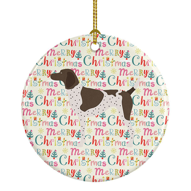 German Shorthaired Pointer Merry Christmas Ceramic Ornament WDK2000 product image at NuMercy