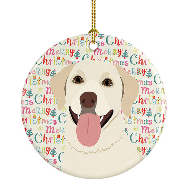 Labrador Retriever Yellow #1 Christmas Ceramic Ornament product image at NuMercy