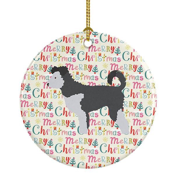 Pumi Merry Christmas Ceramic Ornament product image at NuMercy