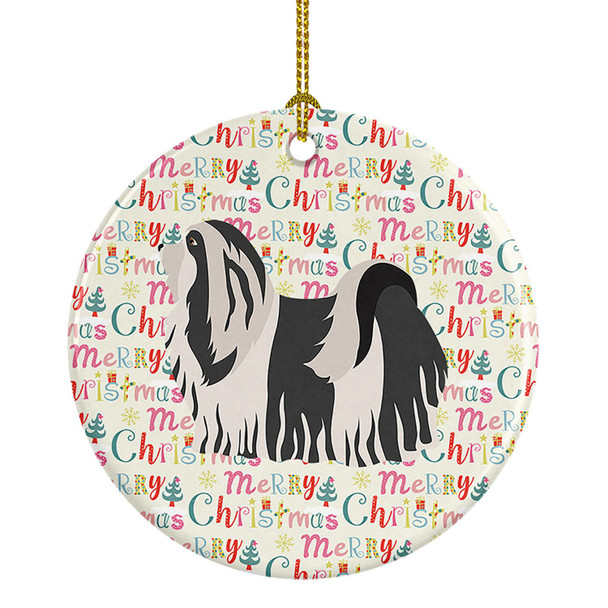 Havanese #1 Merry Christmas Ceramic Ornament product image at NuMercy