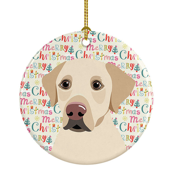 Labrador Retriever Yellow #3 Christmas Ceramic Ornament product image at NuMercy