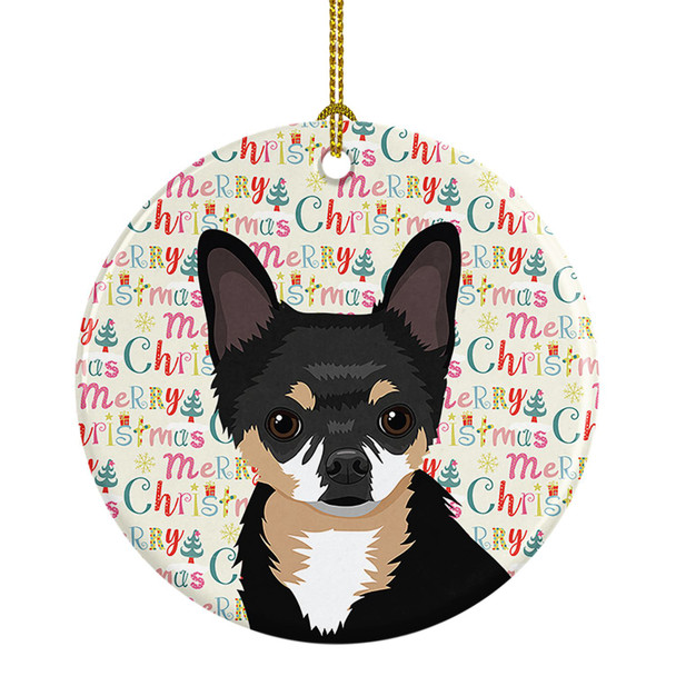 Chihuahua Tricolor #2 Christmas Ceramic Ornament product image at NuMercy