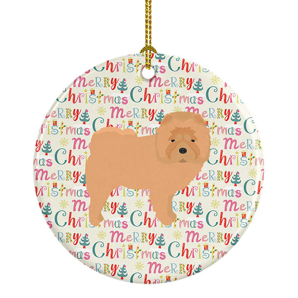 Chow Chow Merry Christmas Ceramic Ornament WDK1793 product image at NuMercy